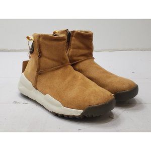 Ahico Mens Shoes Sneakers Boots Zip Up Faux Suede Lightweight Brown Size 7 / 40